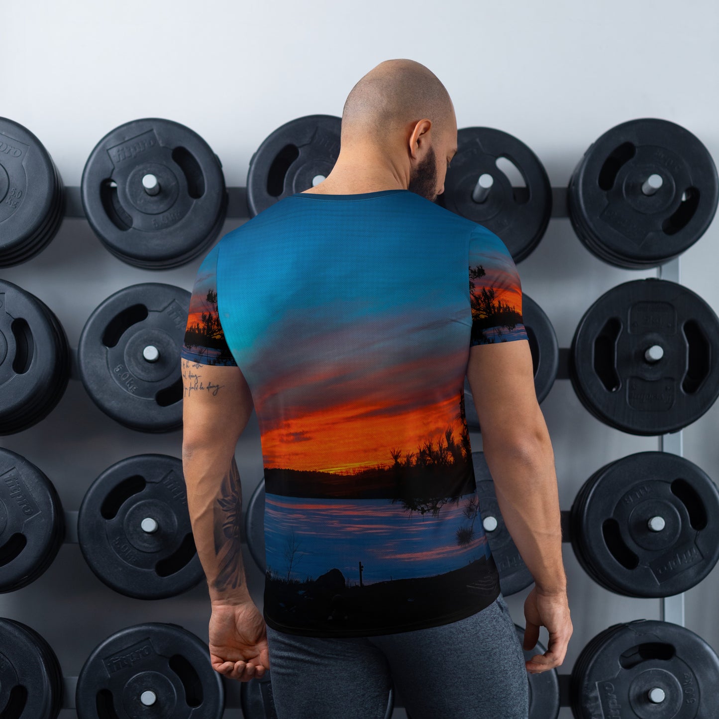 Winter Last Light Men's Athletic T-shirt