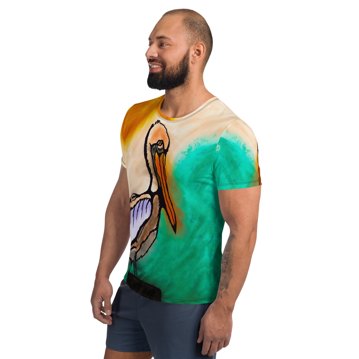 Pelican Side Men's Athletic T-shirt
