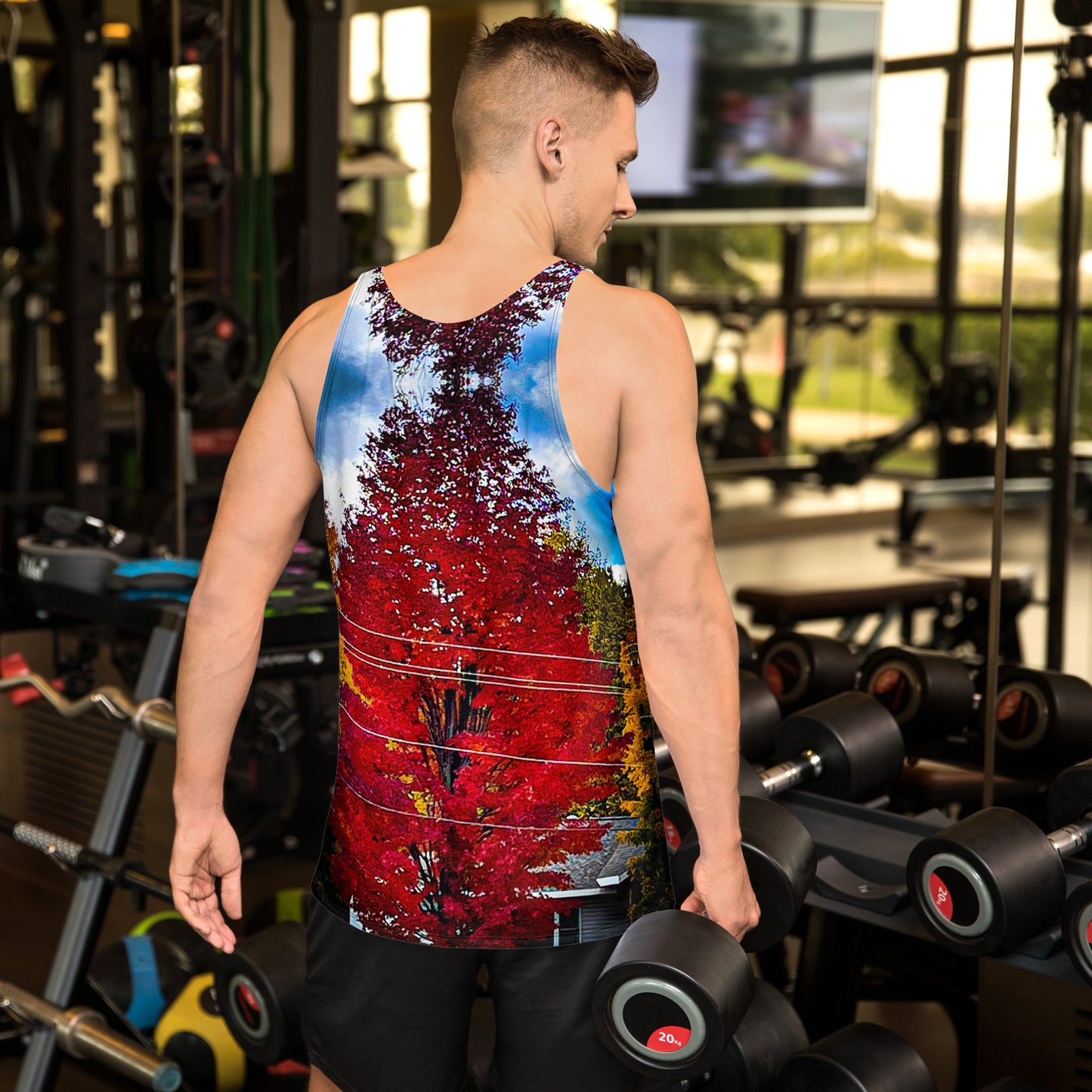 Red Tree Men's Tank Top