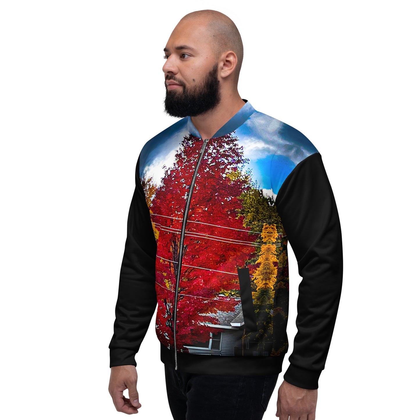 Red Tree Men's Bomber Jacket