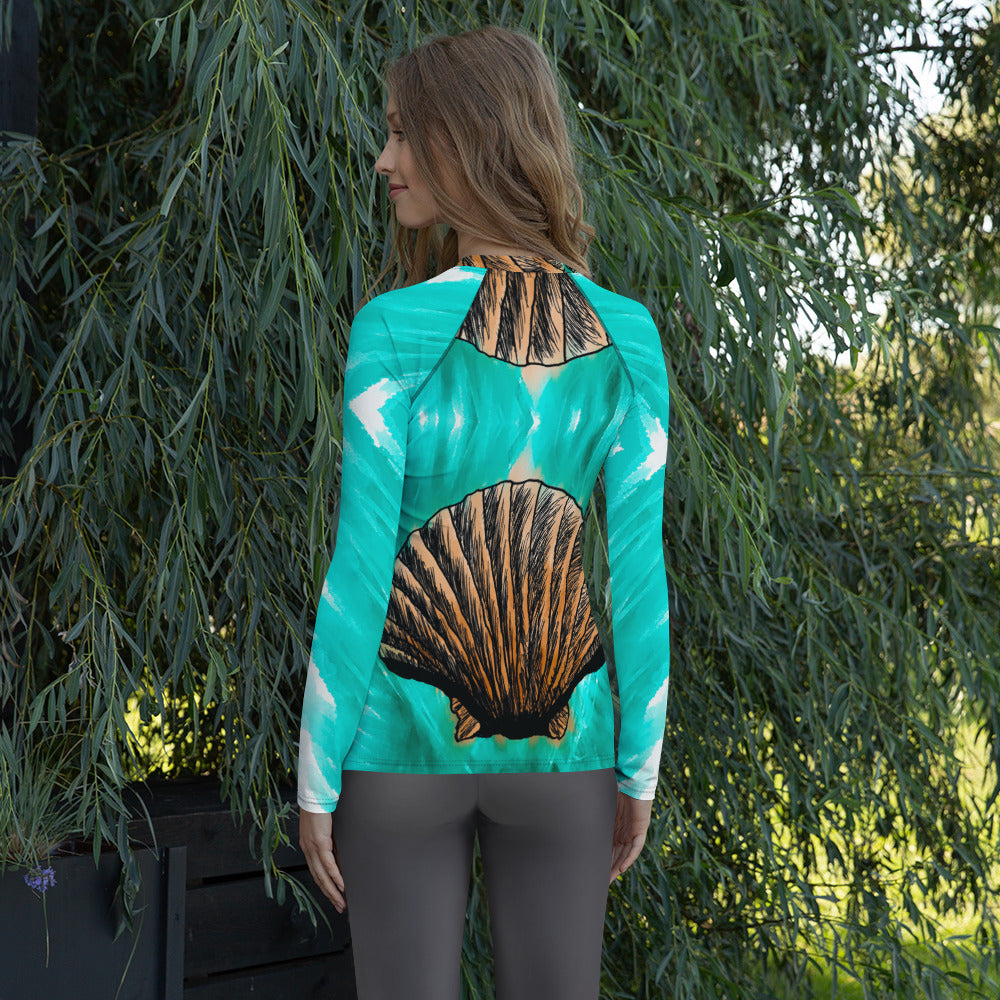 Melt Seashell Women's Rash Guard