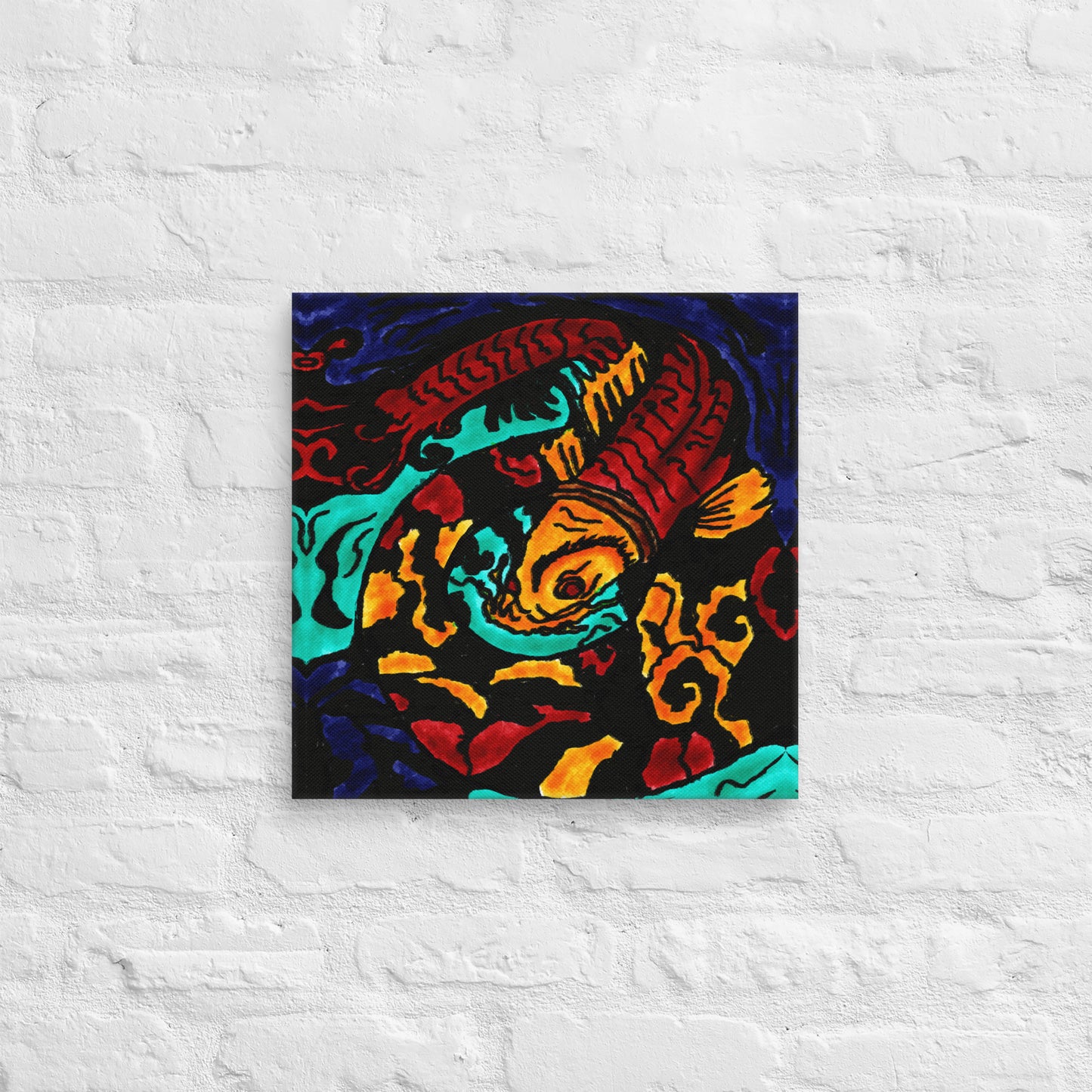 Koi Spiral Canvas
