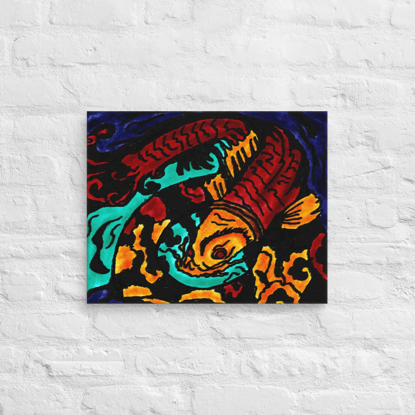 Koi Spiral Canvas