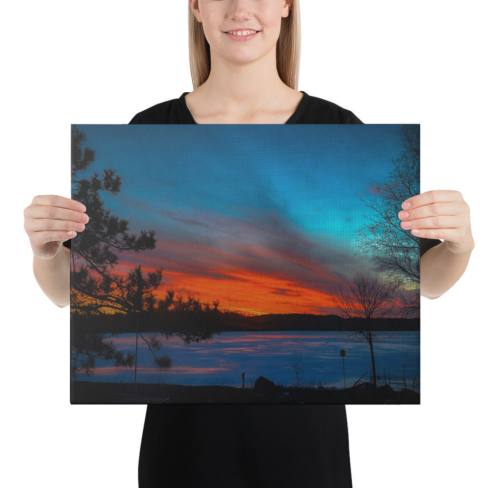 Winter Last Light Canvas