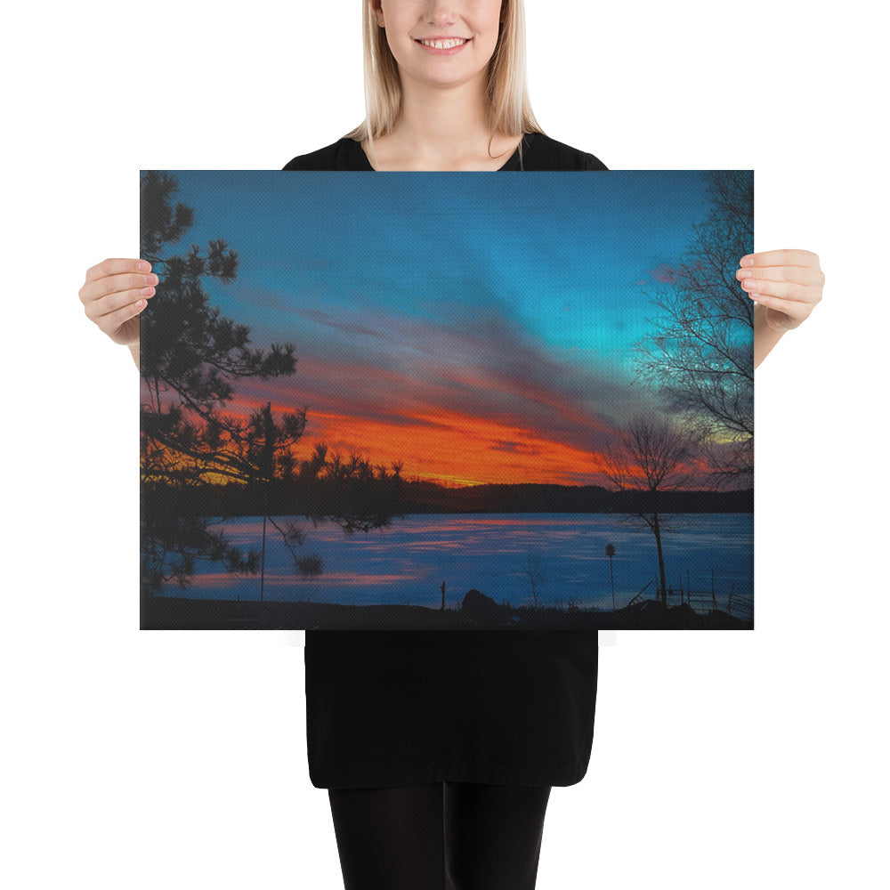 Winter Last Light Canvas