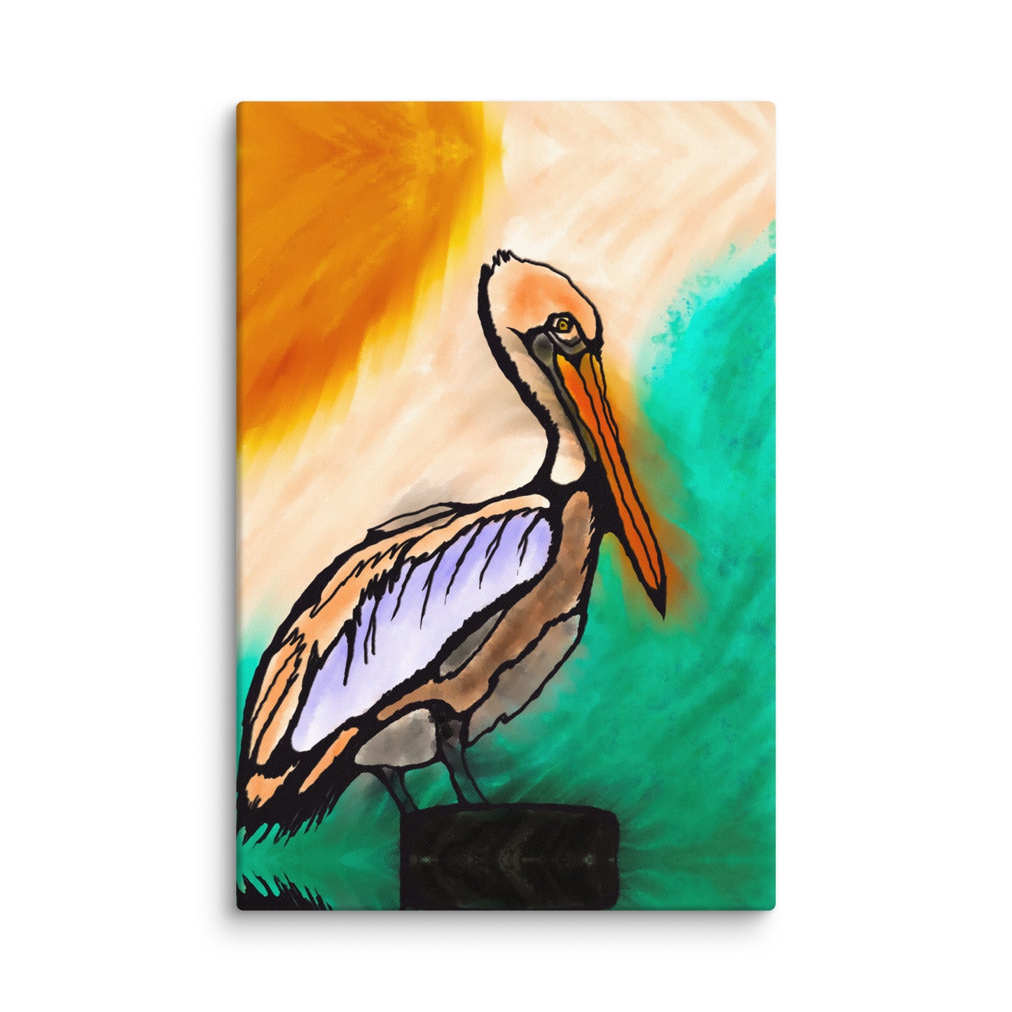 Pelican Side Canvas