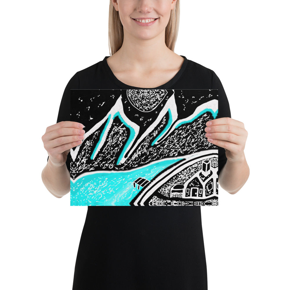 Ice Mountain Poster