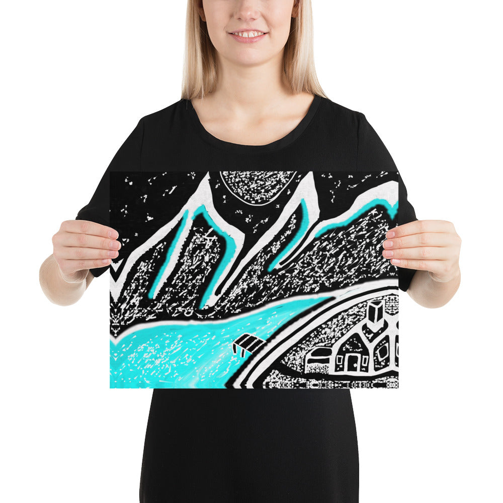 Ice Mountain Poster