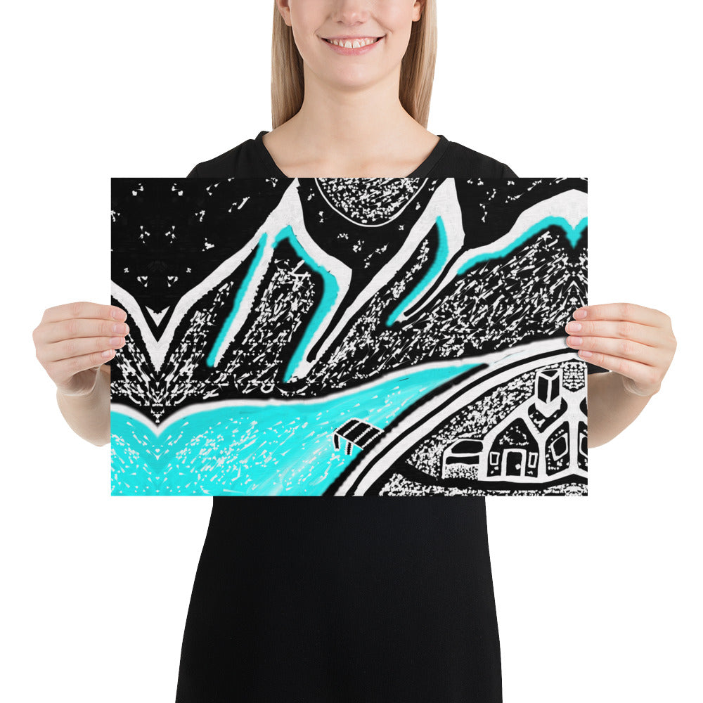 Ice Mountain Poster