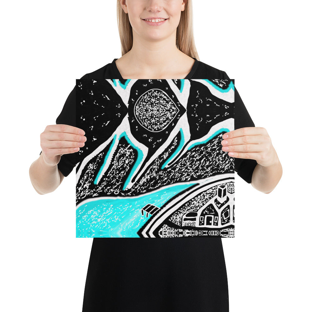 Ice Mountain Poster