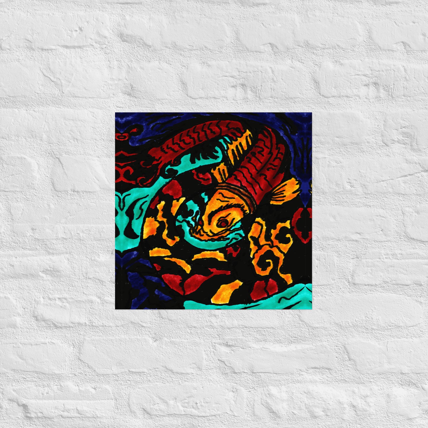 Koi Spiral Poster
