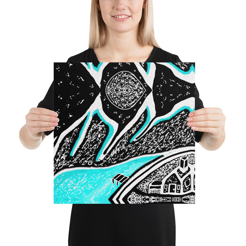 Ice Mountain Poster