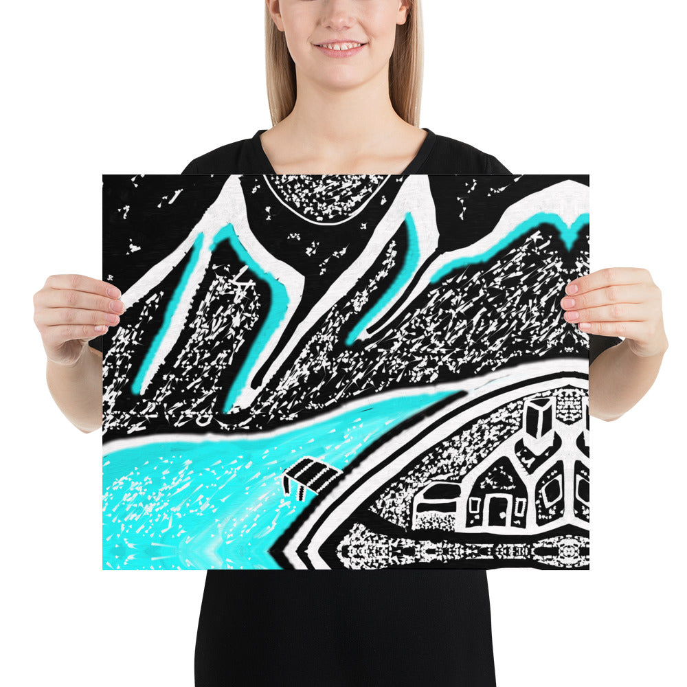Ice Mountain Poster
