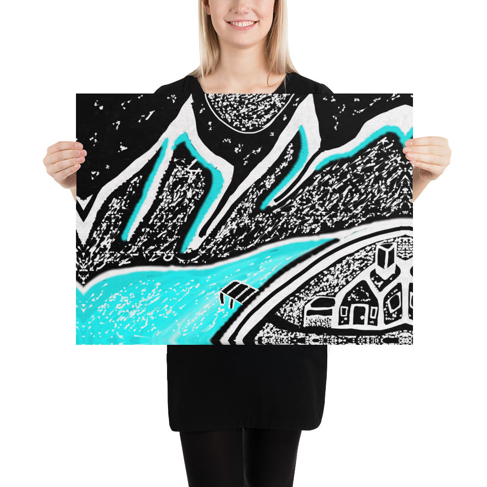 Ice Mountain Poster