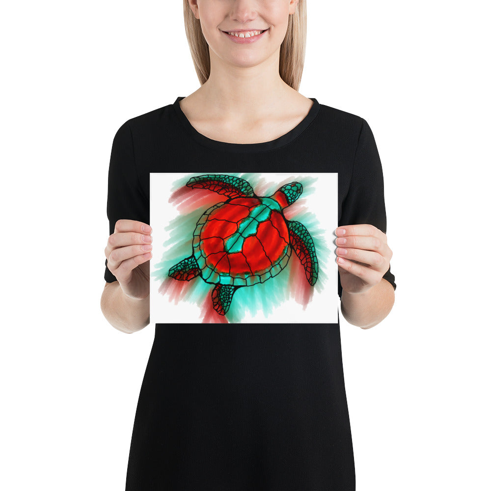 Melt Sea Turtle Poster