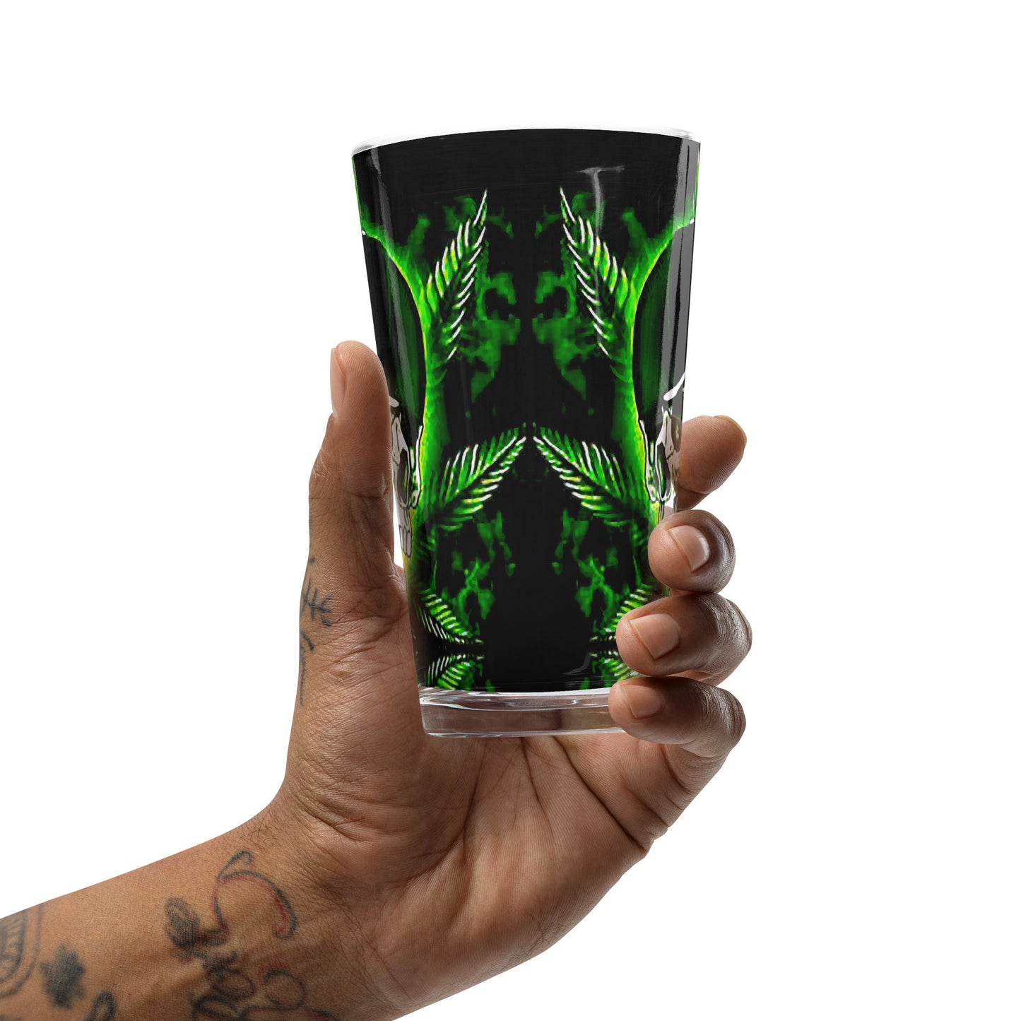 Skull Weed Shaker pint glass