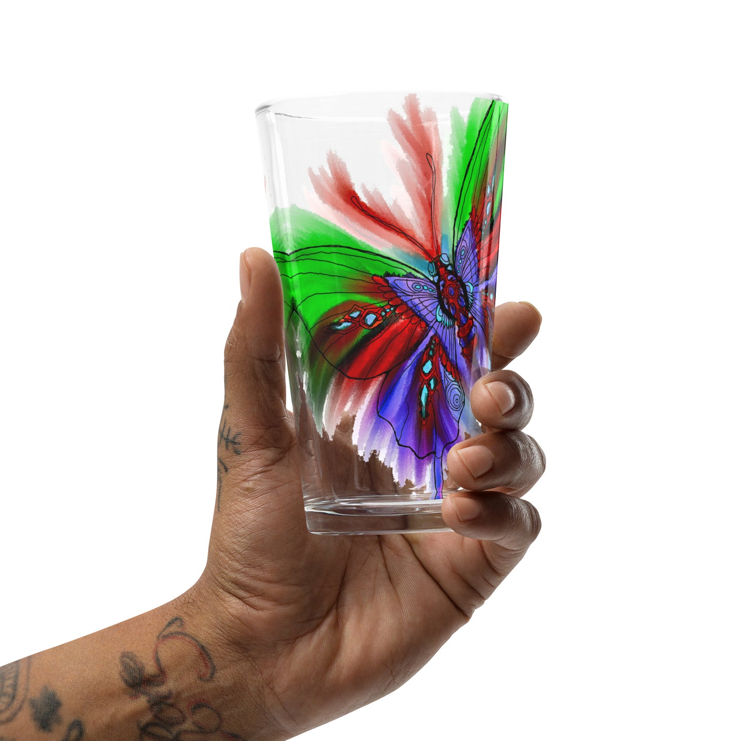 Melt Pearl Shaker pint glass