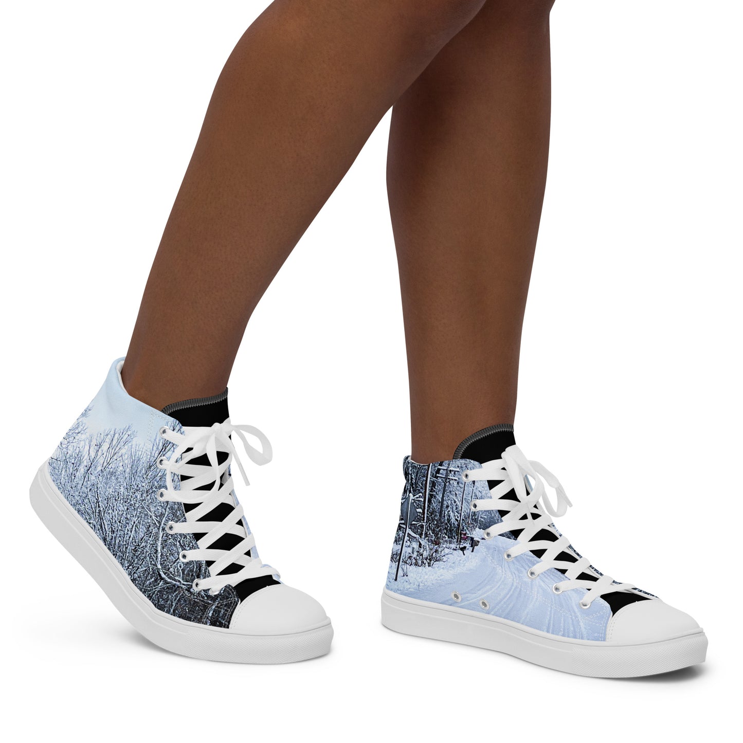Path Of Snow Women’s high top shoes