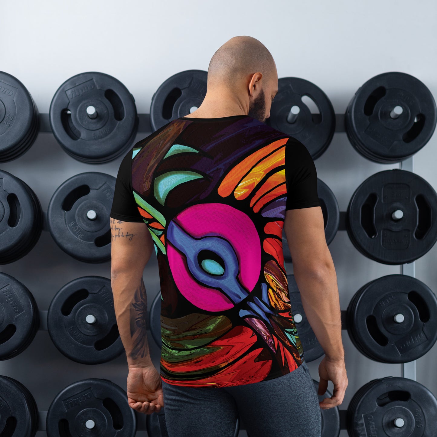 Stellar Psychedelic Men's Athletic T-shirt
