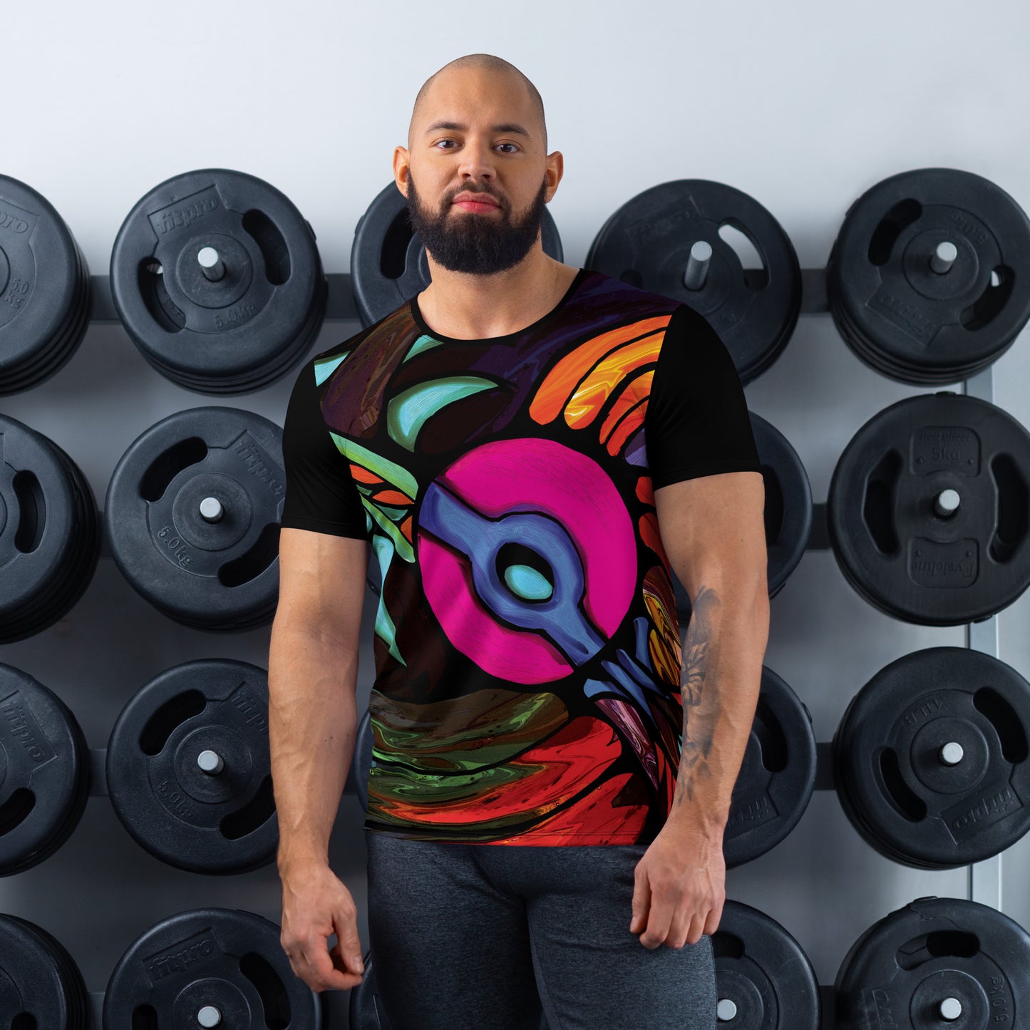 Stellar Psychedelic Men's Athletic T-shirt