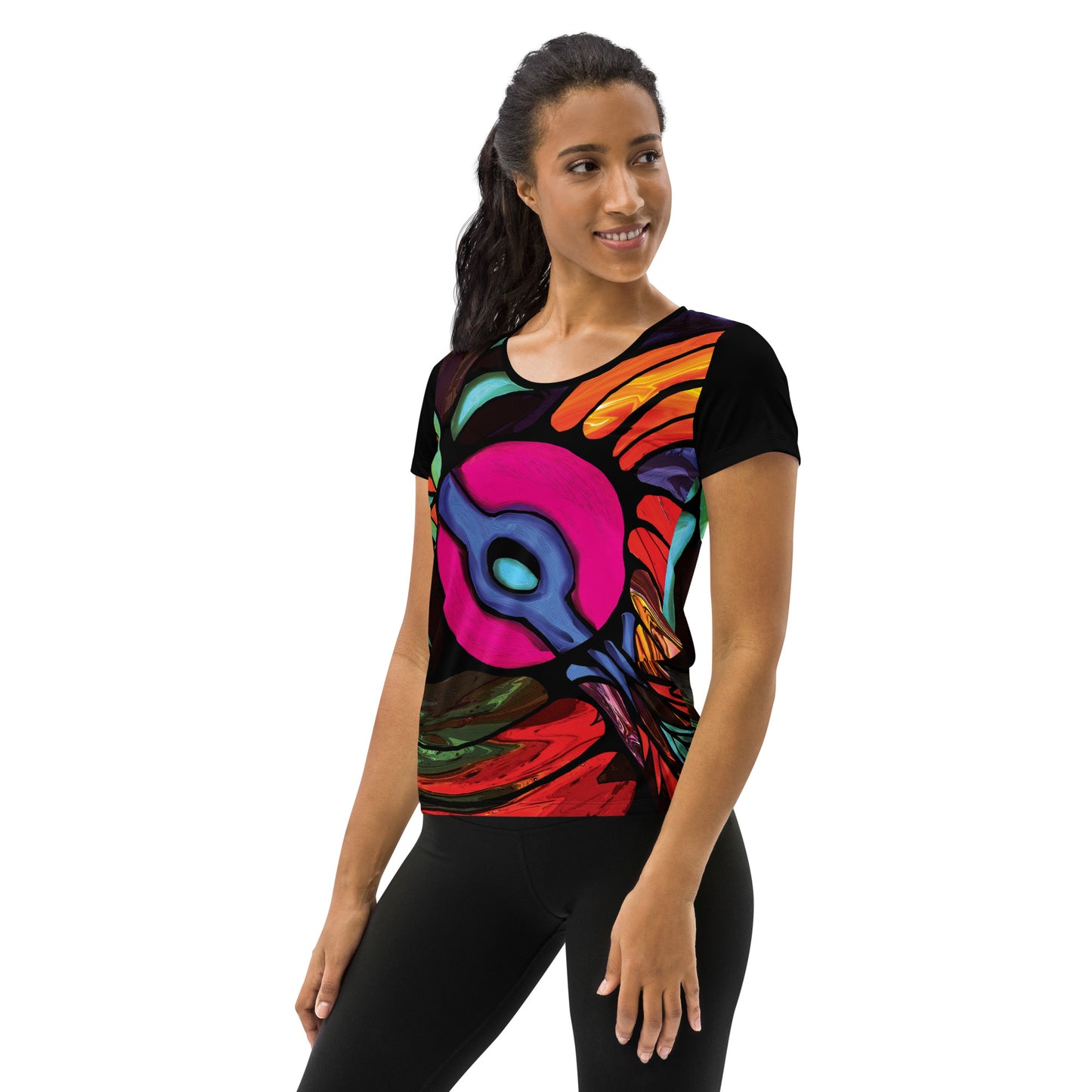 Stellar Psychedelic Women's Athletic T-shirt