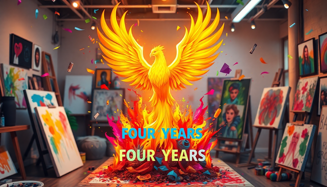 Celebrating 4 Years of Creativity: Phoenix Art's Corporation Anniversary