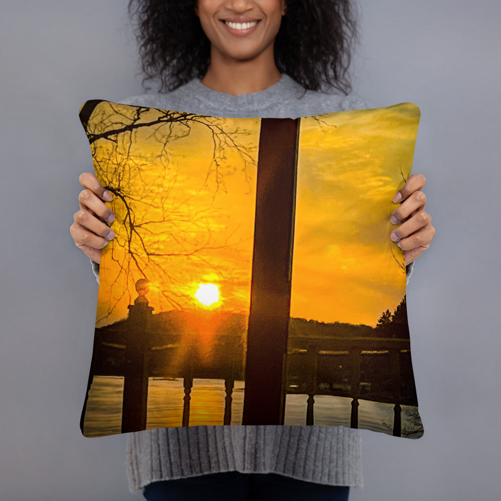 Icey Sunset Pillow