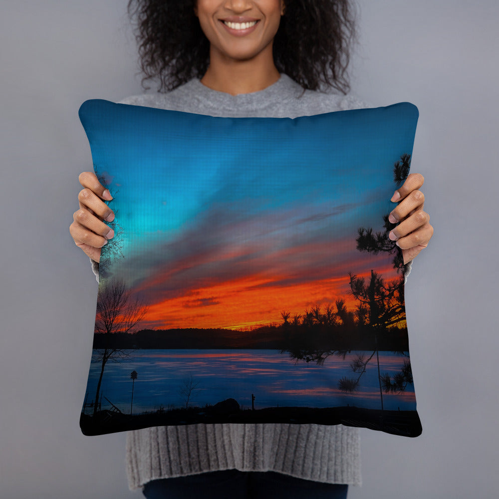 Winter Last Light Pillow