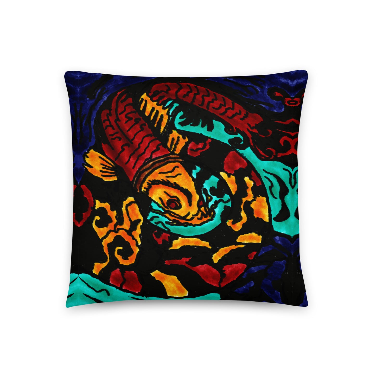 Koi Spiral Pillow