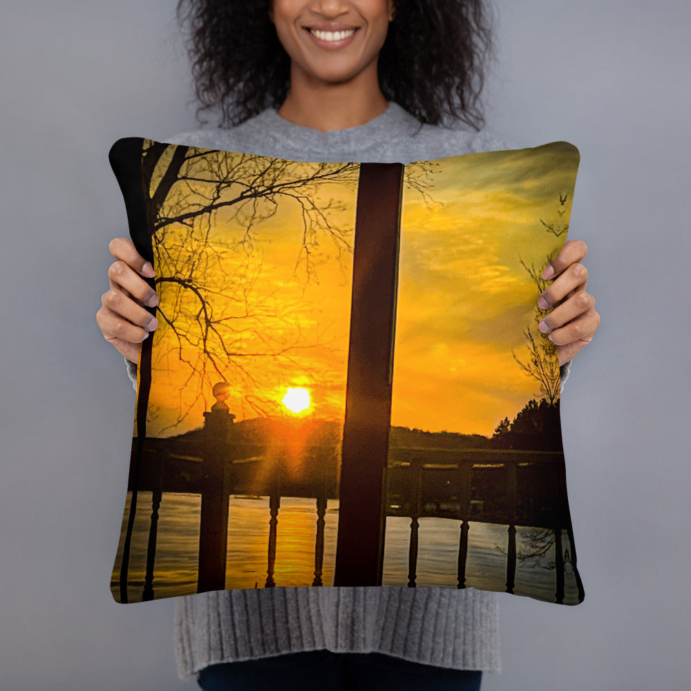 Icey Sunset Pillow