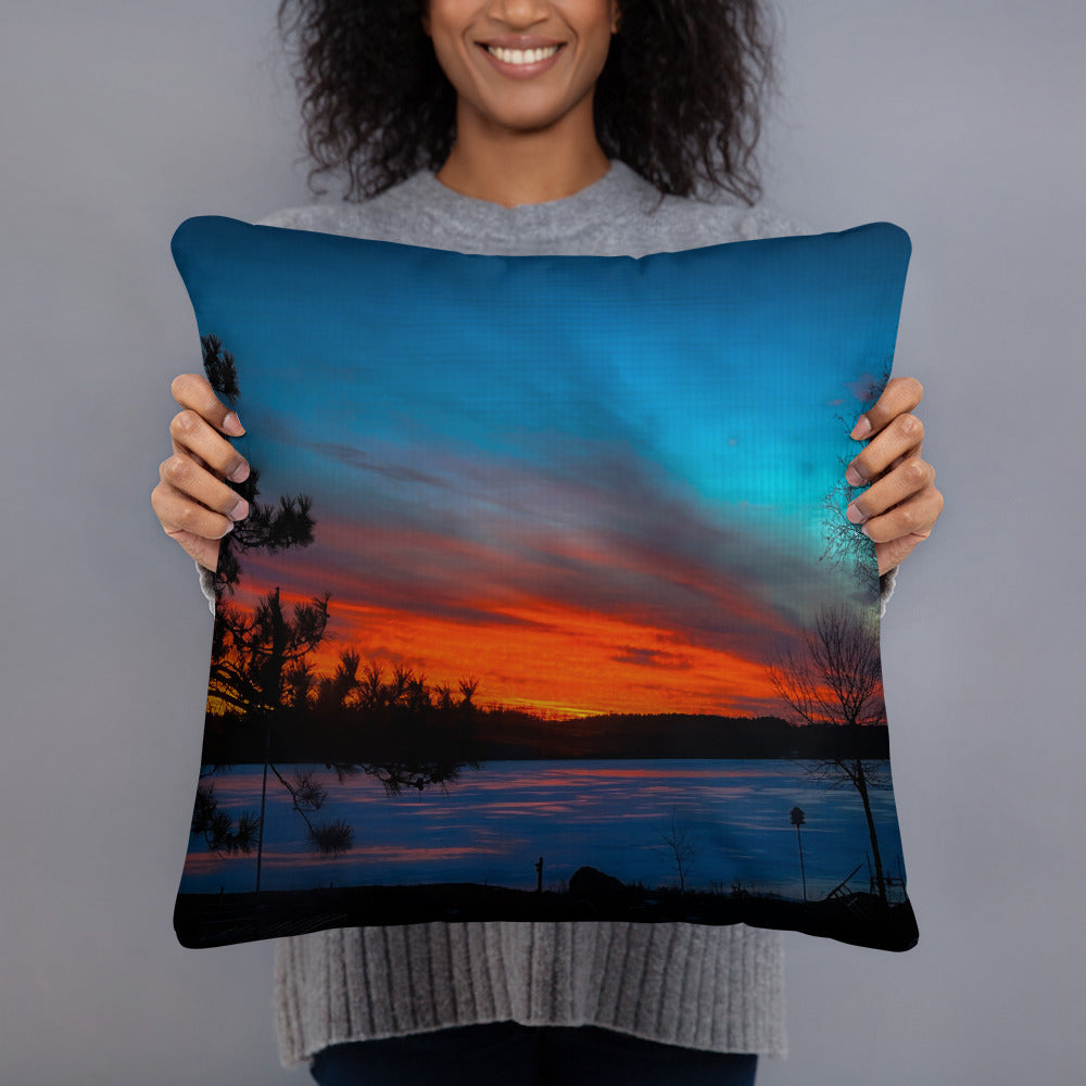 Winter Last Light Pillow