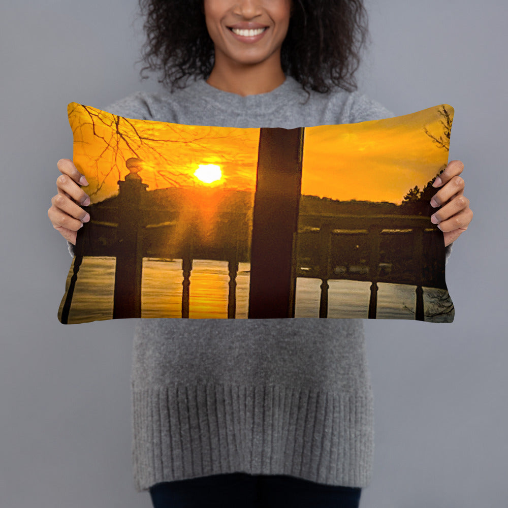 Icey Sunset Pillow