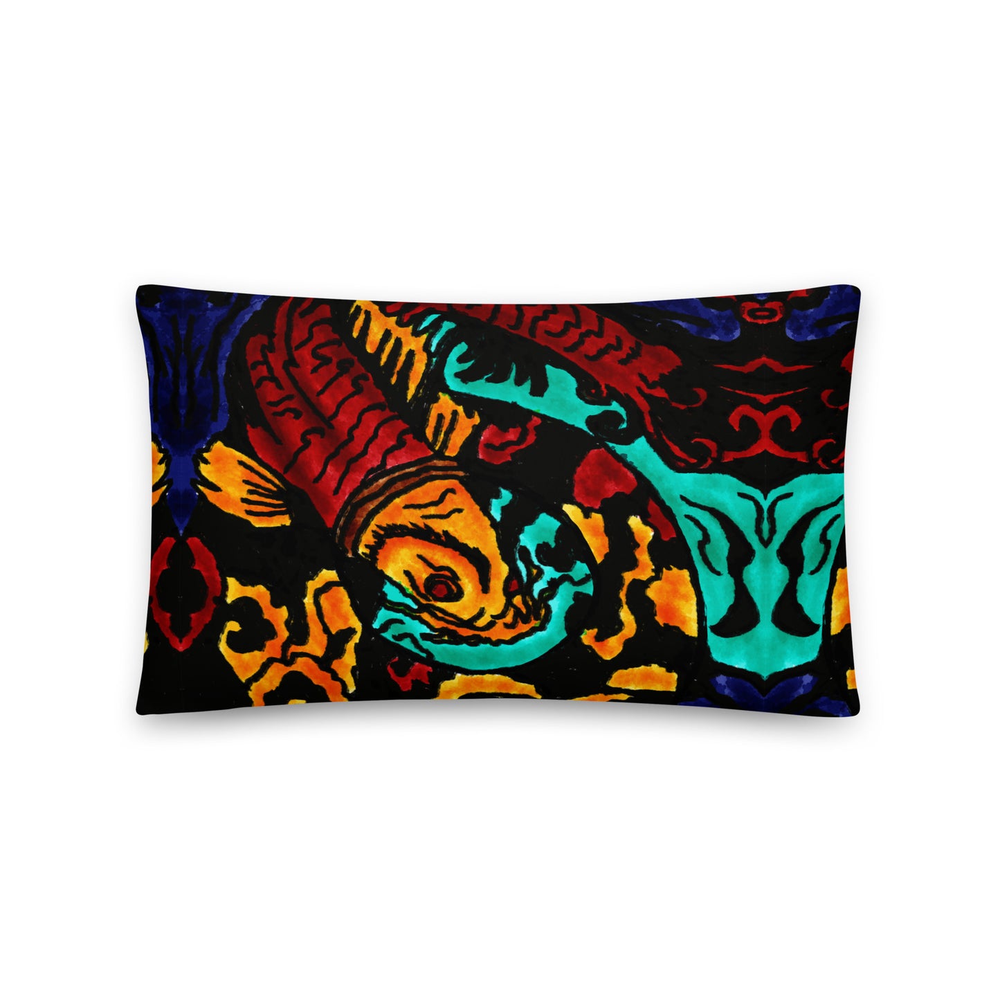 Koi Spiral Pillow