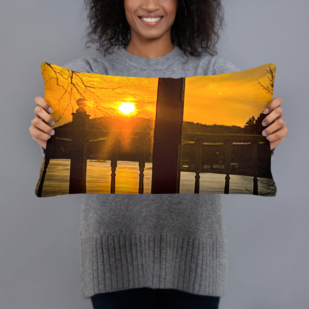 Icey Sunset Pillow