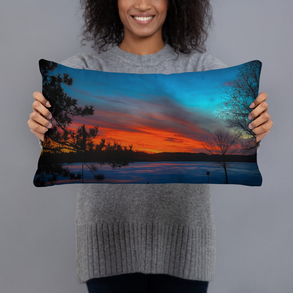 Winter Last Light Pillow