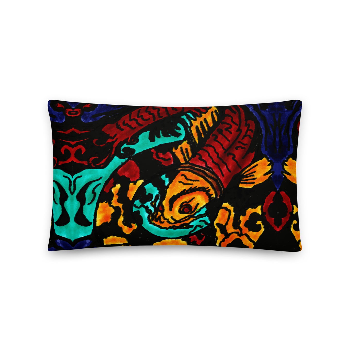 Koi Spiral Pillow