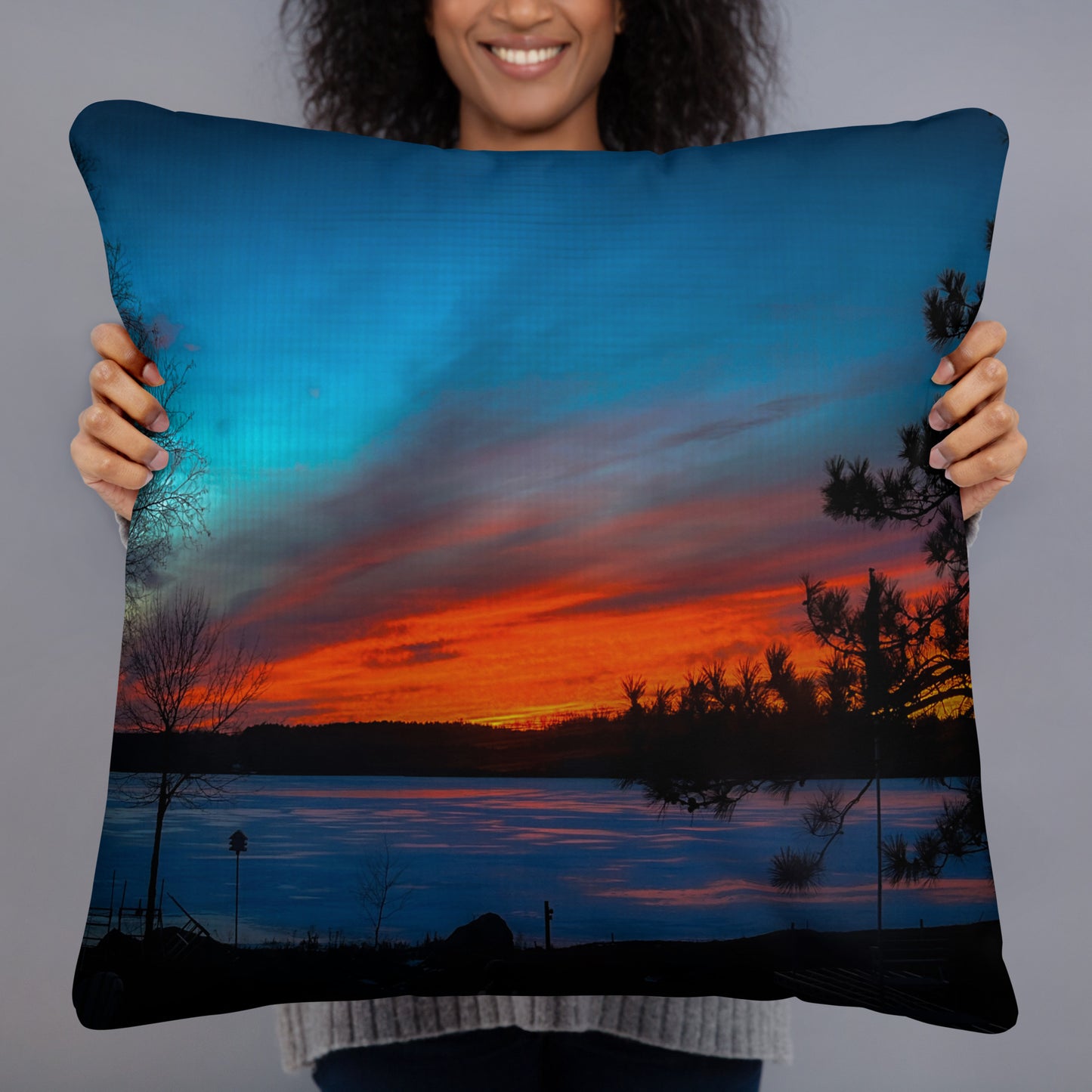 Winter Last Light Pillow