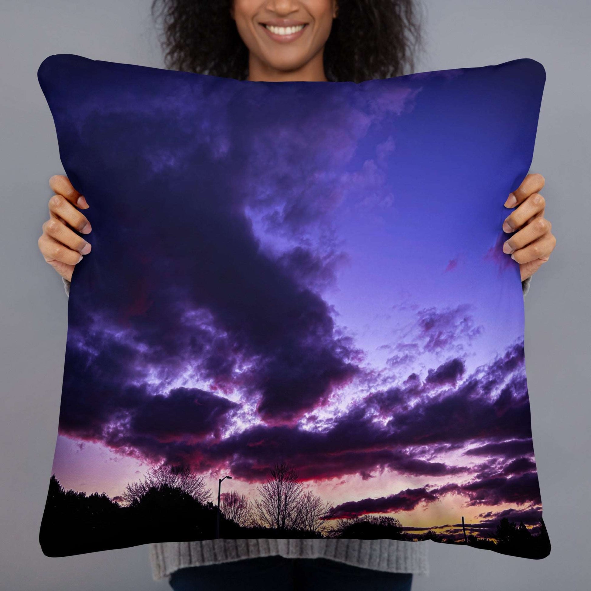 Deep Purple Pillow