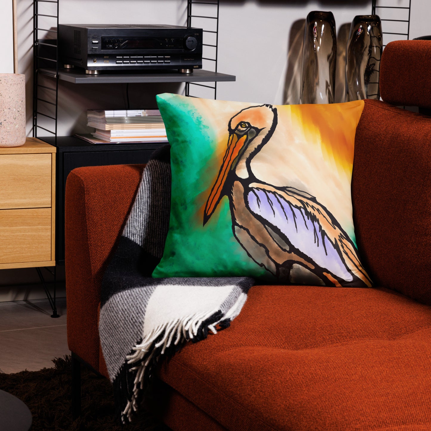 Pelican Side Pillow