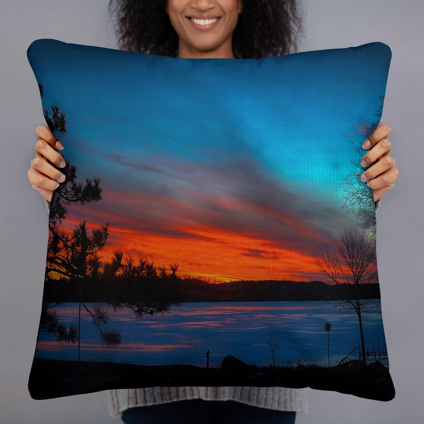 Winter Last Light Pillow