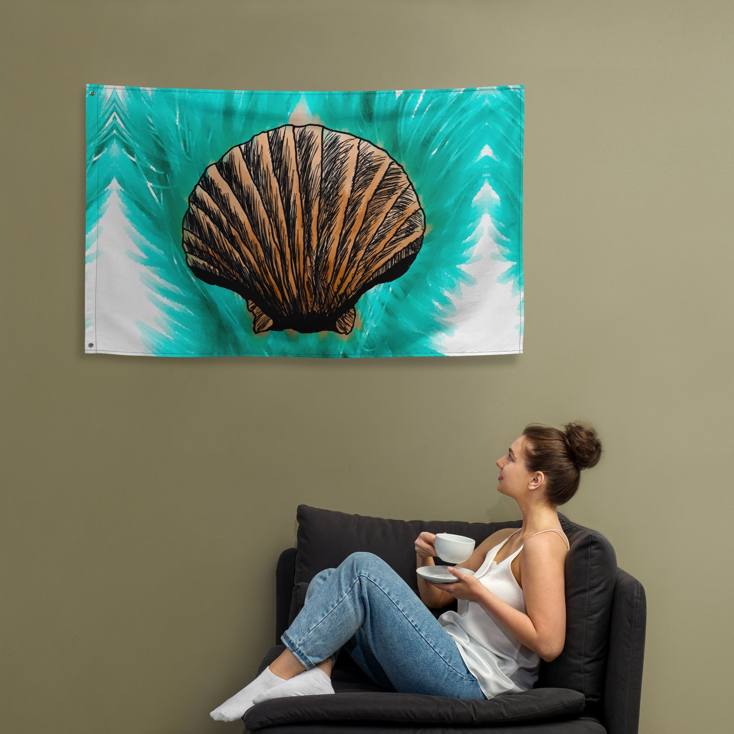 Melt Seashell Flag