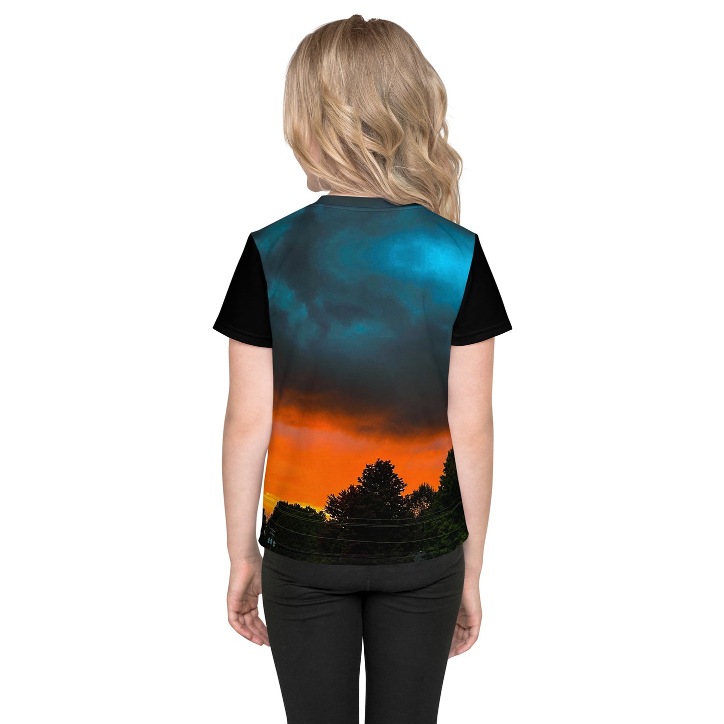 Blue Sunset Kids Neck t-shirt