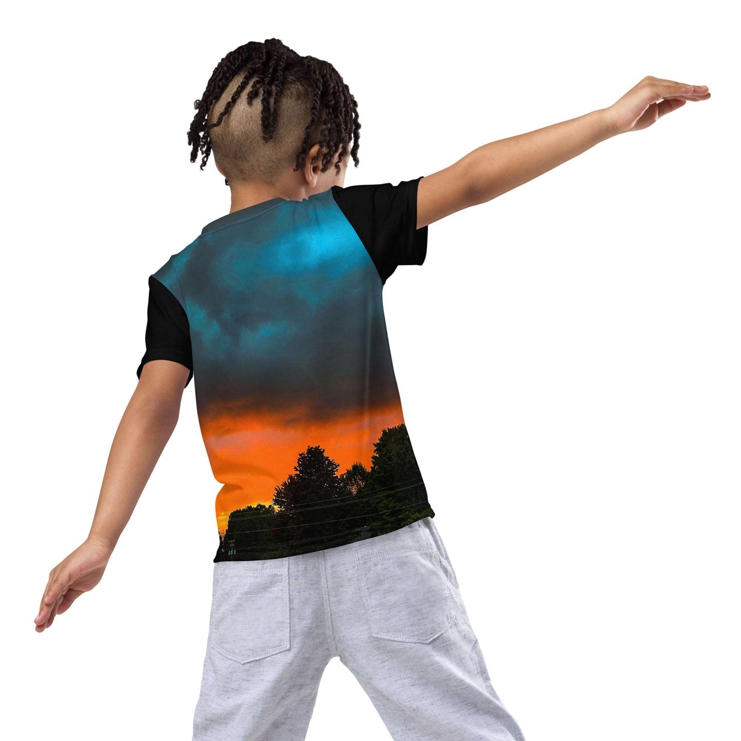 Blue Sunset Kids Neck t-shirt