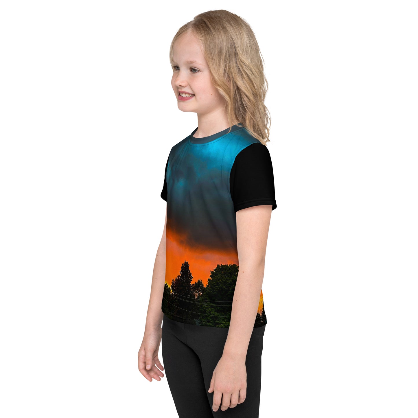 Blue Sunset Kids Neck t-shirt