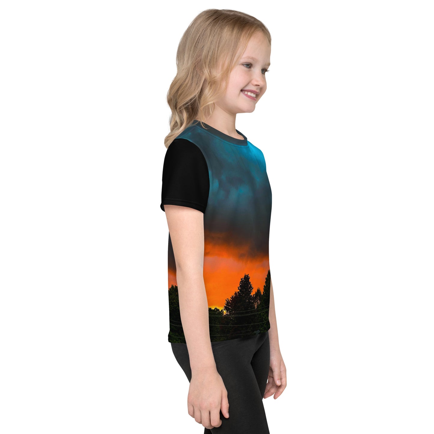 Blue Sunset Kids Neck t-shirt