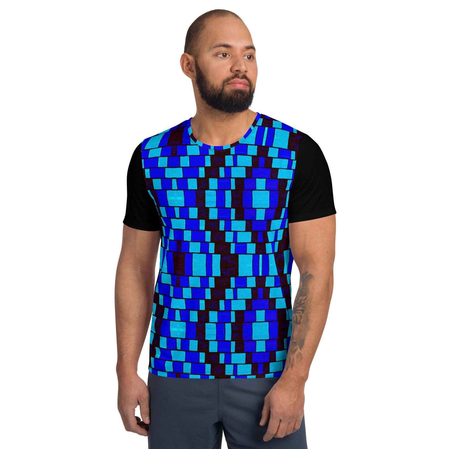 Digital Camo Men's Athletic T-shirt