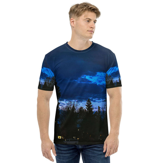 Deep Cyan Sky Men's t-shirt