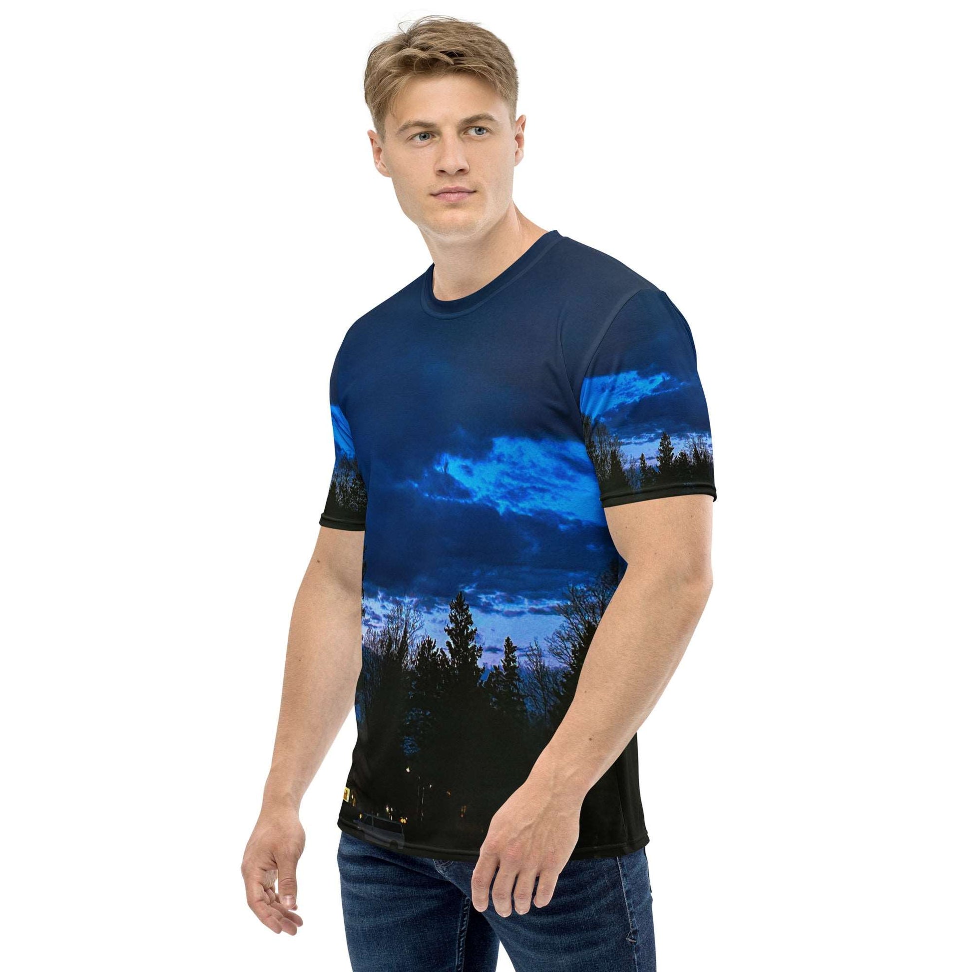 Deep Cyan Sky Men's t-shirt