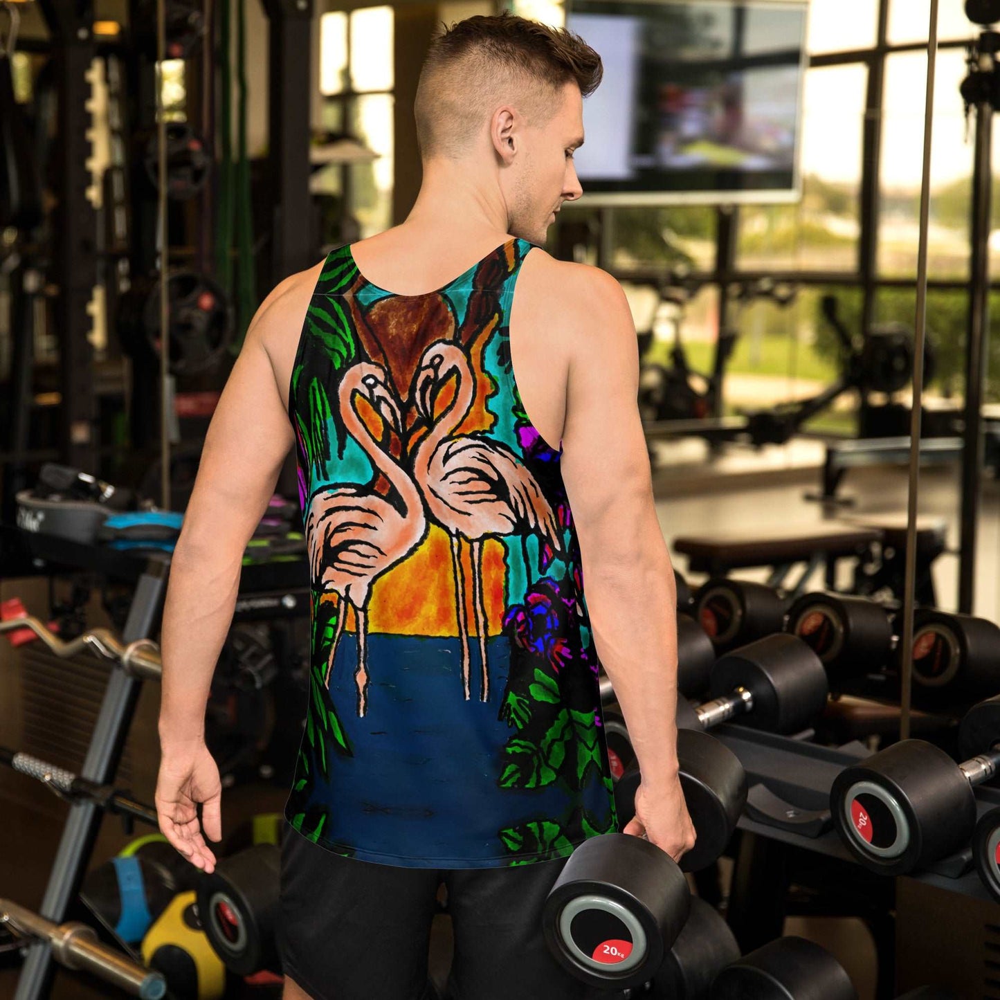 Flamingo Vibe Men's Tank Top