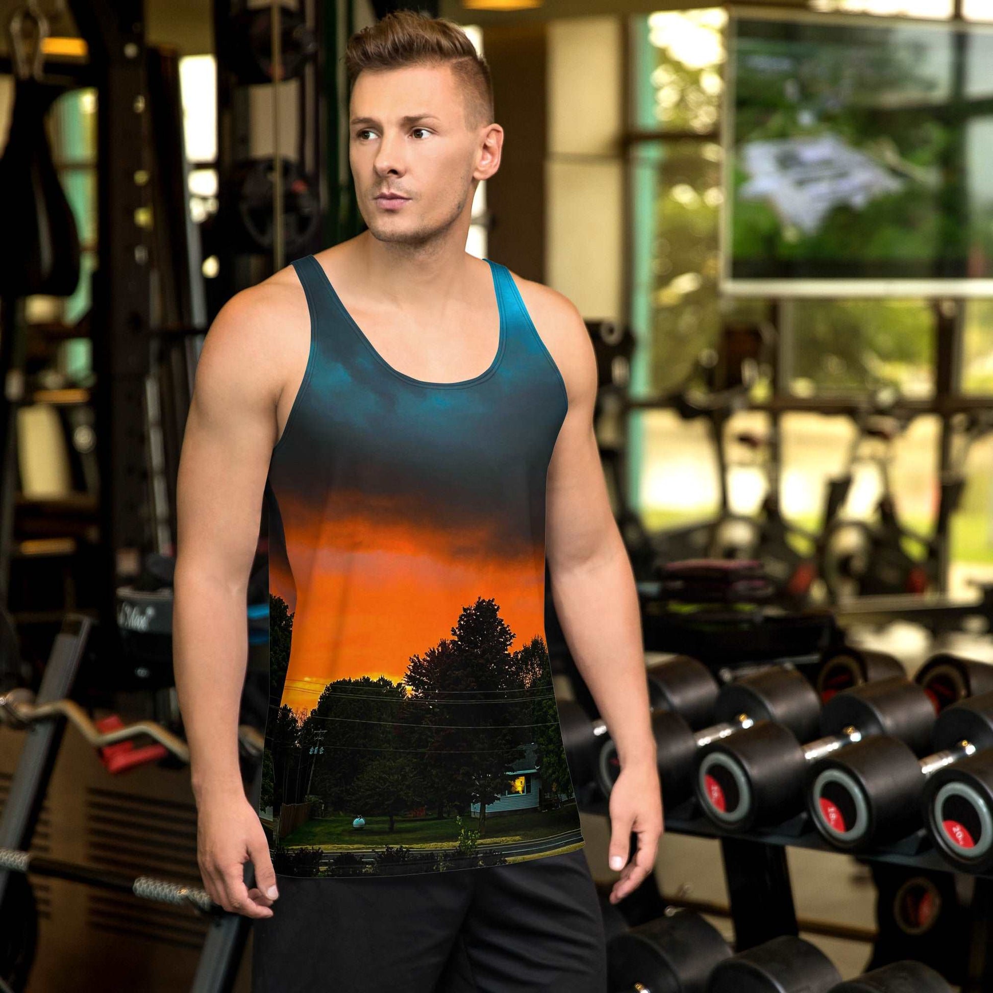 Blue Sunset Men's Tank Top